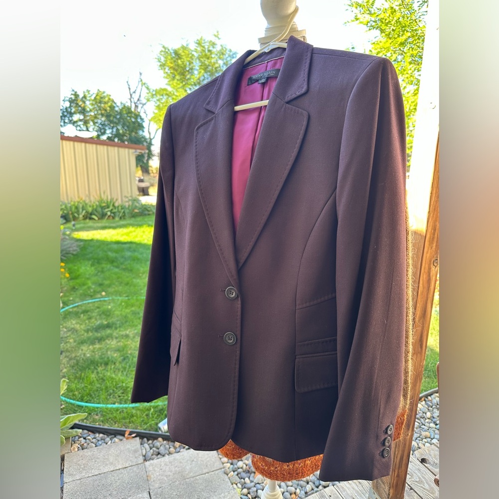 Anne Klein Blazer, plum purple, size 12 🧥